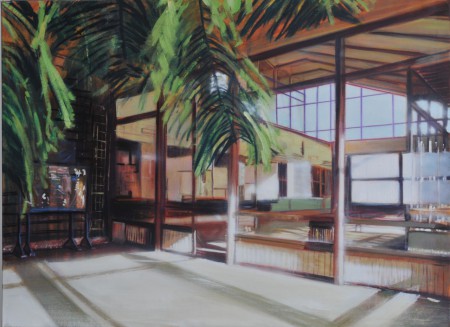 Szobafenyő 110x150 cm olaj vászon